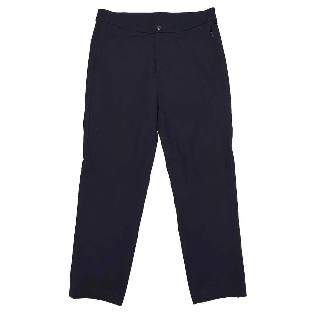 LULULEMON Men's Commission Slim Fit Pants M5974S Dark Navy Blue Gray ~ 31 x 26